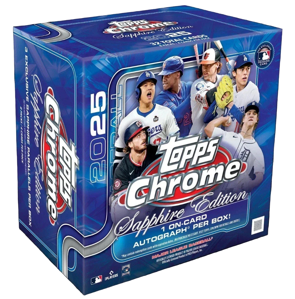 2025 Topps Chrome Sapphire Baseball Hobby Box 10-box case