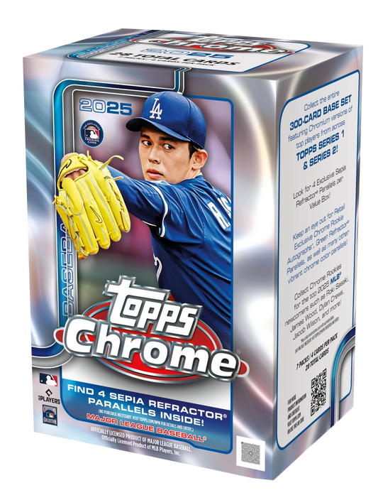 2025 Topps Chrome Baseball Blaster 40 Box Case