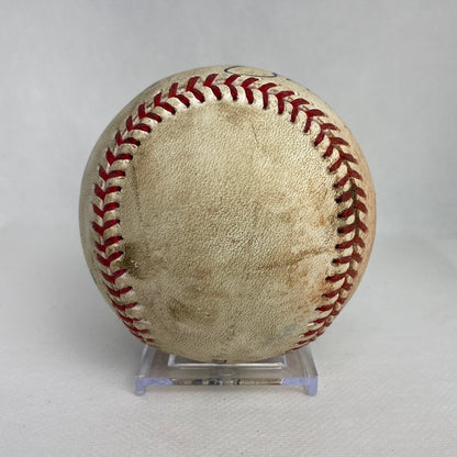 Mike Trout  Autographed MLB Game Used Single Career Hit 879 08/24/16