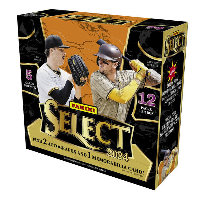 2024 Panini Select Baseball Hobby 12 Box Case