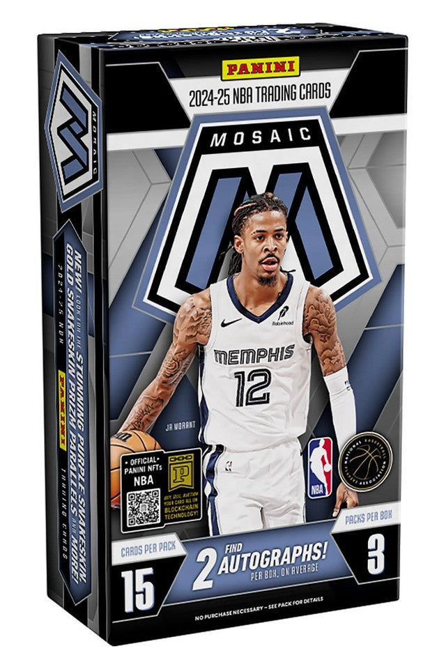 2024-25 Panini Mosaic Basketball Hobby 12 Box Case