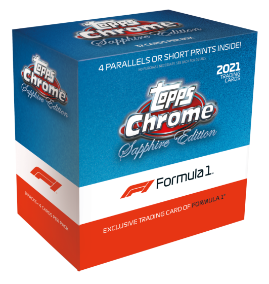 2021 Topps Chrome Formula 1 Racing Sapphire Edition Box