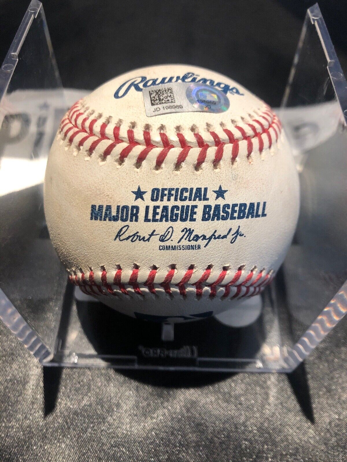 Victor Robles MLB Game Used Double Baseball 8/14/19 Career Double #25 Nationals