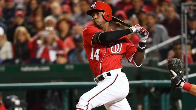 Victor Robles MLB Game Used Double Baseball 8/14/19 Career Double #25 Nationals