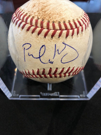 Paul GoldSchmidt MLB Game Used Logo Autographed Ball 6/28/14 Arizona vs Padres
