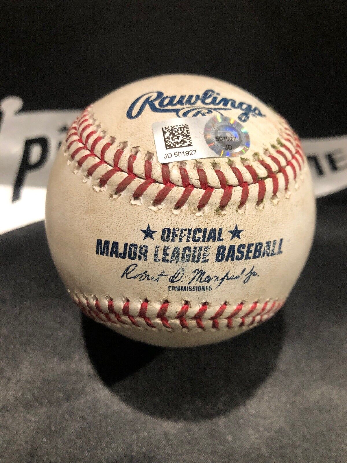 Victor Robles MLB Game Used Double Baseball 9/13/19 Career Double #35 Nationals