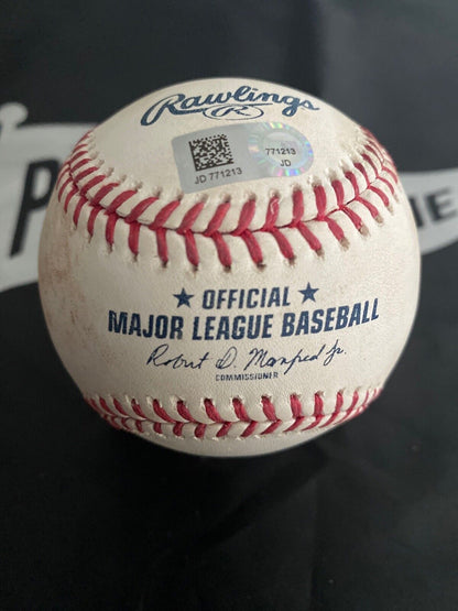 Nick Senzel MLB Game Used Single 2 RBI Baseball 6/17/19 Career Hit #42 Reds