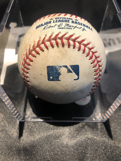 Victor Robles MLB Game Used Double Baseball 7/2/19 Career Double #21 Nationals