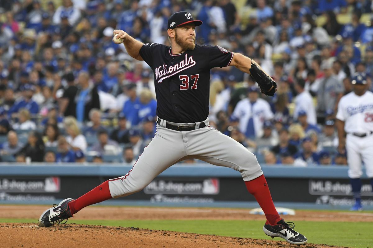 Stephen Strasburg MLB Game Used NLCS Strikeout #50 Baseball 10/14/19 Nationals