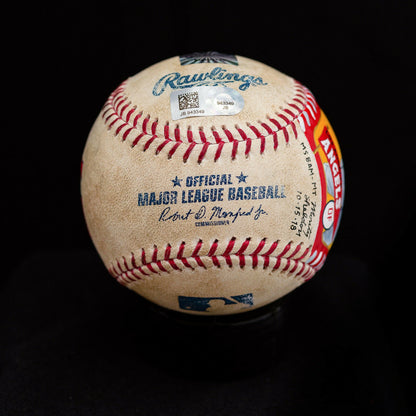 Mike Trout Baseball Authenticated Masterpieces Game-Used, Autographed Baseball