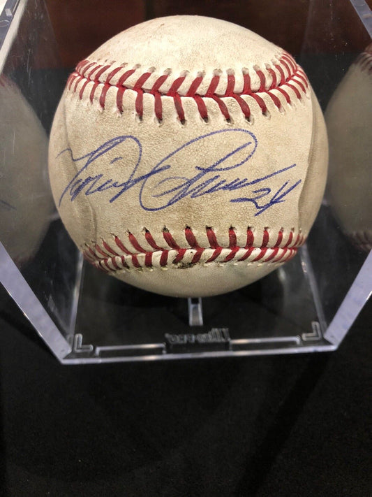 Miguel Cabrera Autographed MLB Game Used Fly Out 7/17/17 Rare 5 Player Baseball