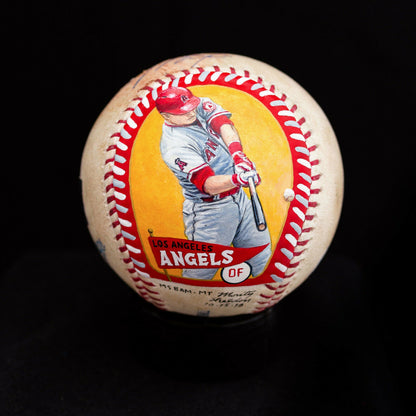 Mike Trout Baseball Authenticated Masterpieces Game-Used, Autographed Baseball