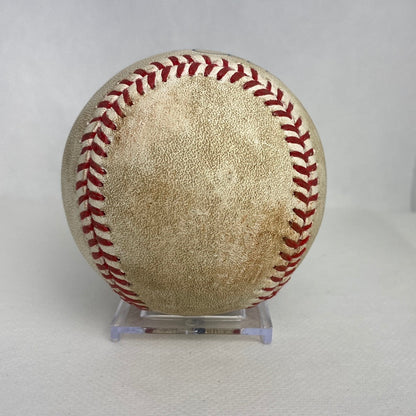 Mike Trout Autographed MLB Game Used Pitch In Dirt 05/02/15