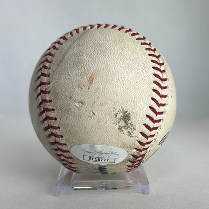 Pete Alonso Autographed MLB Game Used Double Career Hit 18 Double 7 04/13/19