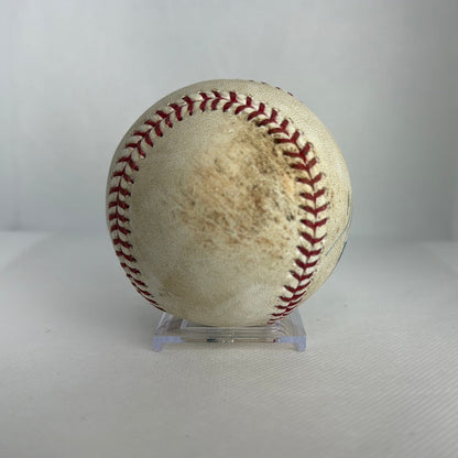 Rafael Devers Autographed MLB Game Used From MLB Debut 07/25/17