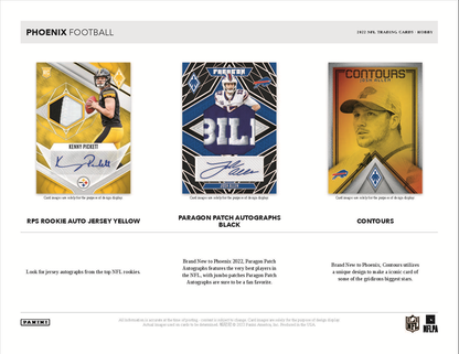 2022 Panini Phoenix Football Hobby 16 Box Case