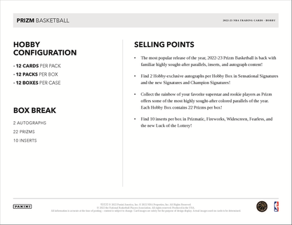 2022-23 Panini Prizm Basketball Hobby Box