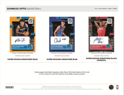 2022-23 Panini Donruss Optic Basketball Hobby 12 Box Case