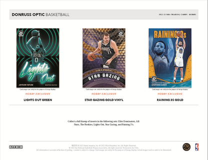 2022-23 Panini Donruss Optic Basketball Hobby 12 Box Case