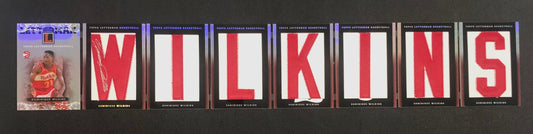 Dominique Wilkins 2007-08 Topps Letterman Booklet Autographs Refractors #'d 2/5