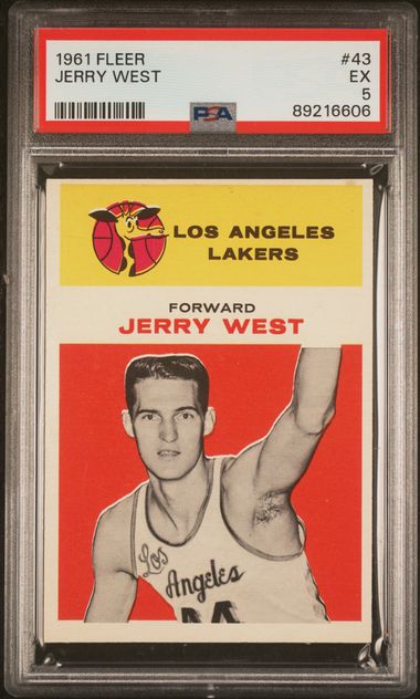 Jerry West 1961 Fleer #43 PSA 5