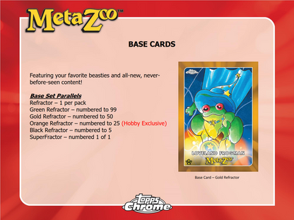 2022 Topps MetaZoo Chrome Hobby 8 Box Case