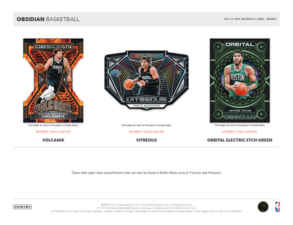 2022-23 Panini Obsidian Basketball Hobby 12 Box Case