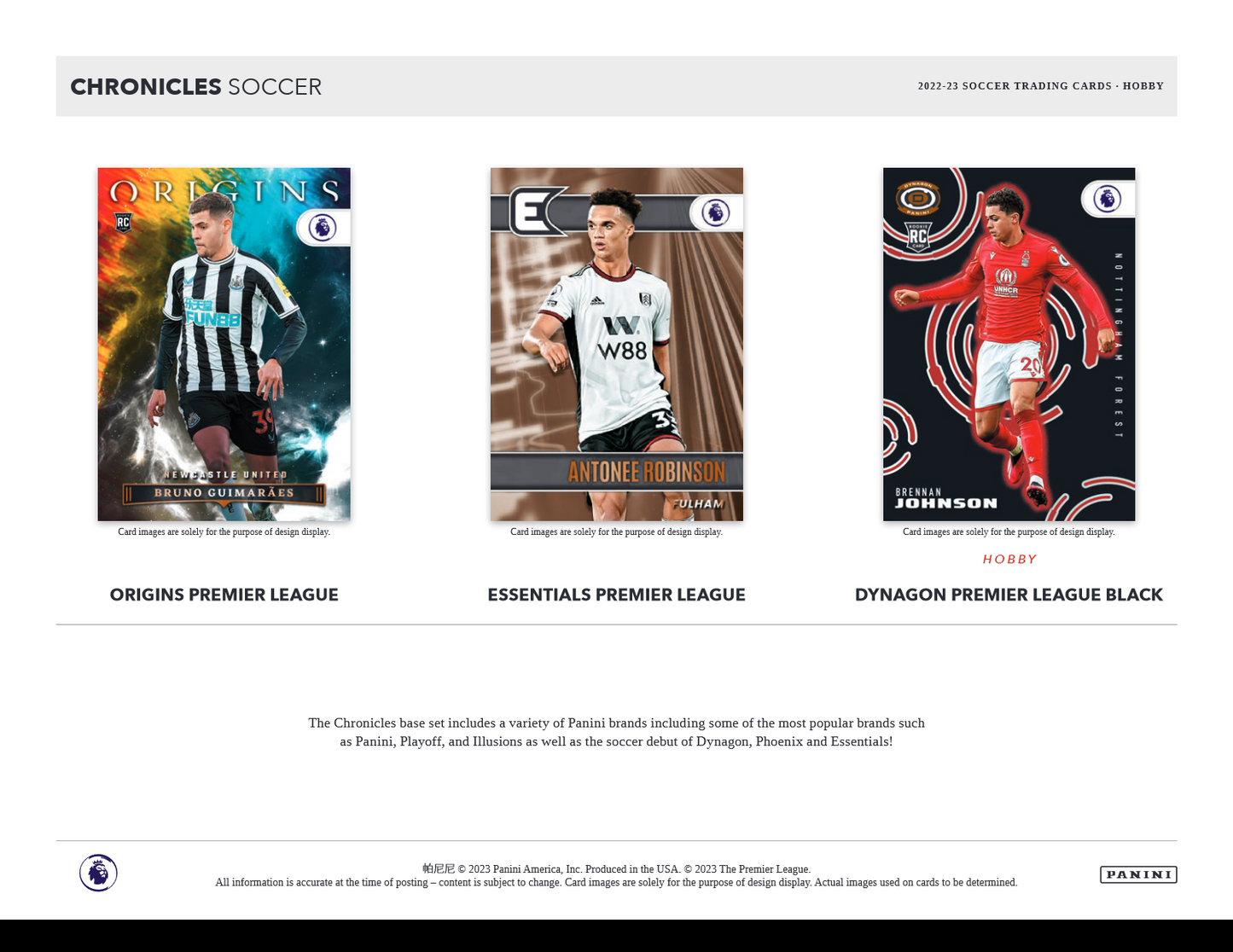 2022-23 Panini Chronicles Soccer Hobby 12 Box Case