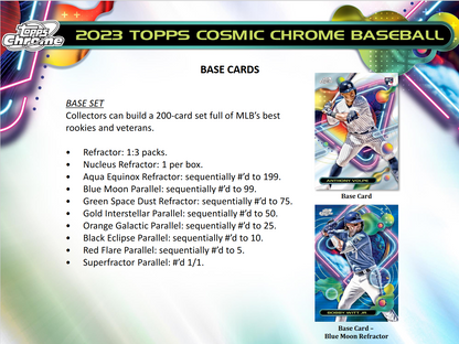 2023 Topps Cosmic Chrome Baseball Hobby 12 Box Case