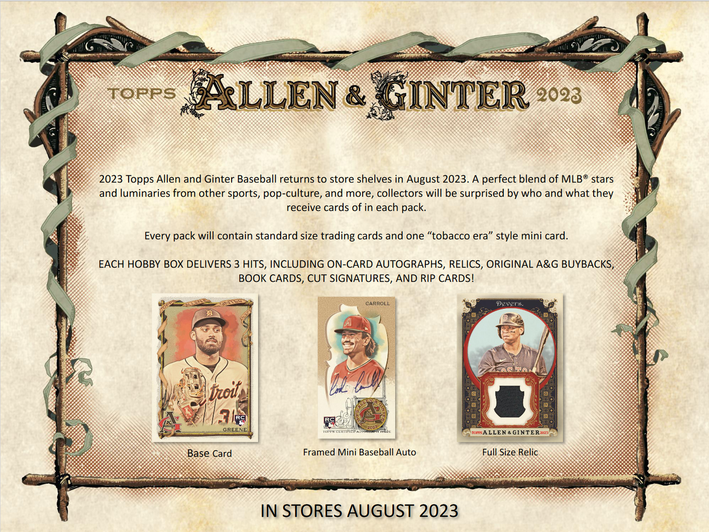 2023 Topps Allen & Ginter Baseball Hobby 12 Box Case