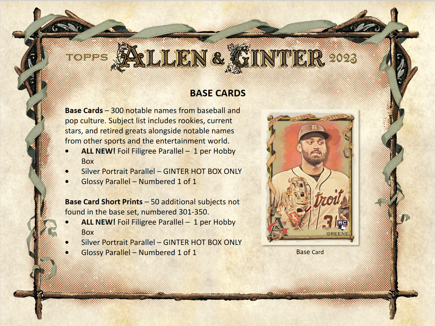 2023 Topps Allen & Ginter Baseball Hobby 12 Box Case