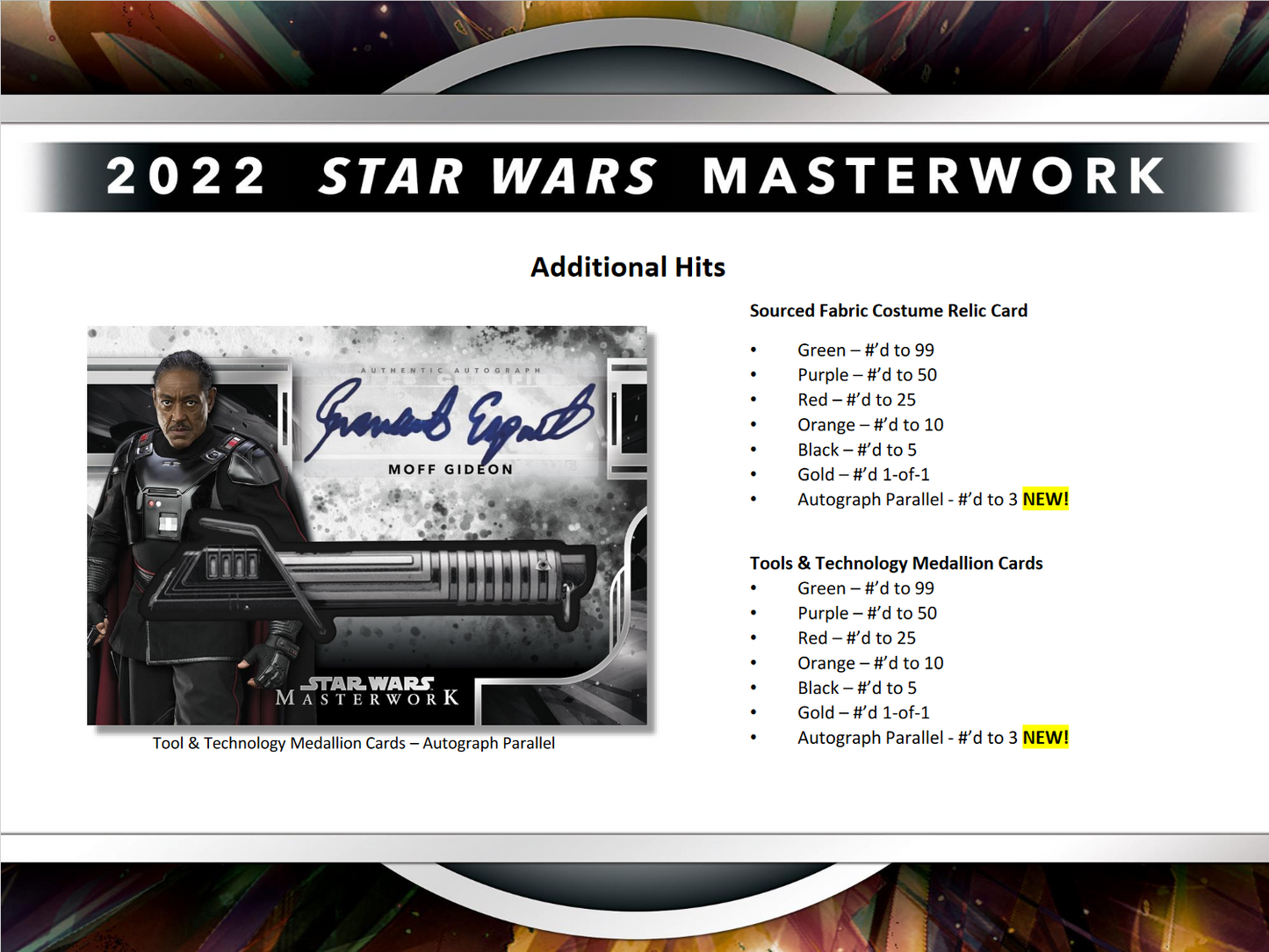 2022 Topps Star Wars Masterwork Hobby 8 Box Case