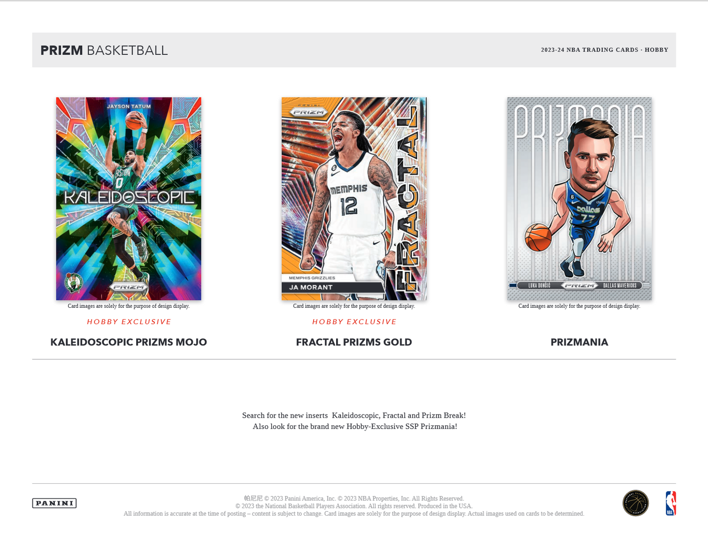 2023-24 Panini Prizm Basketball Hobby 12 Box Case