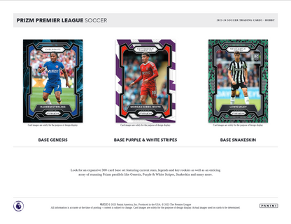 2023-24 Panini Prizm Premier League Soccer Hobby 12 Box Case