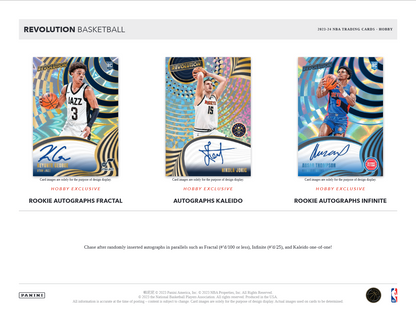 2023-24 Panini Revolution Basketball Hobby 8 Box Case