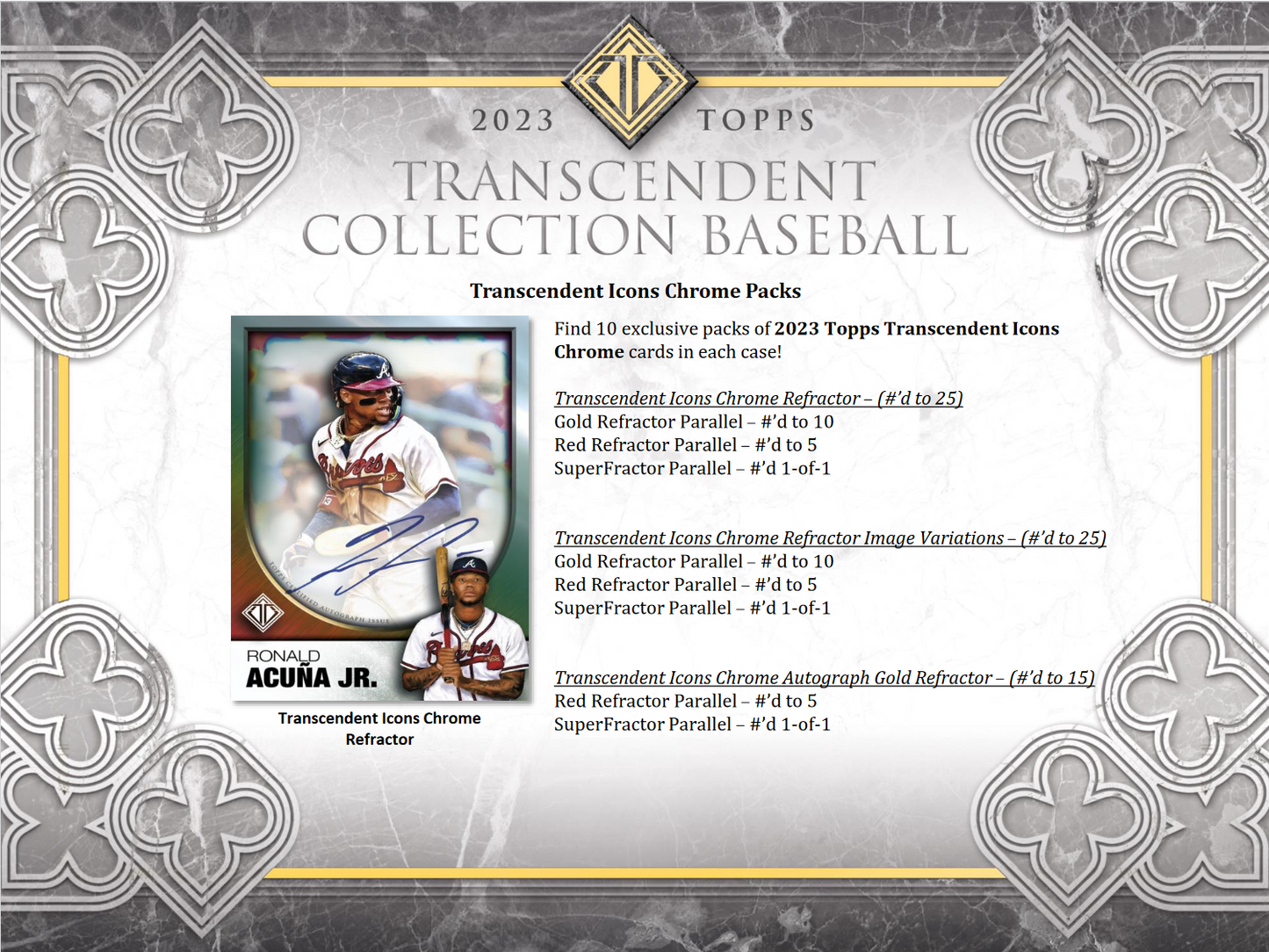 2023 Topps Transcendent Collection Baseball Case [Contact Us To Order]