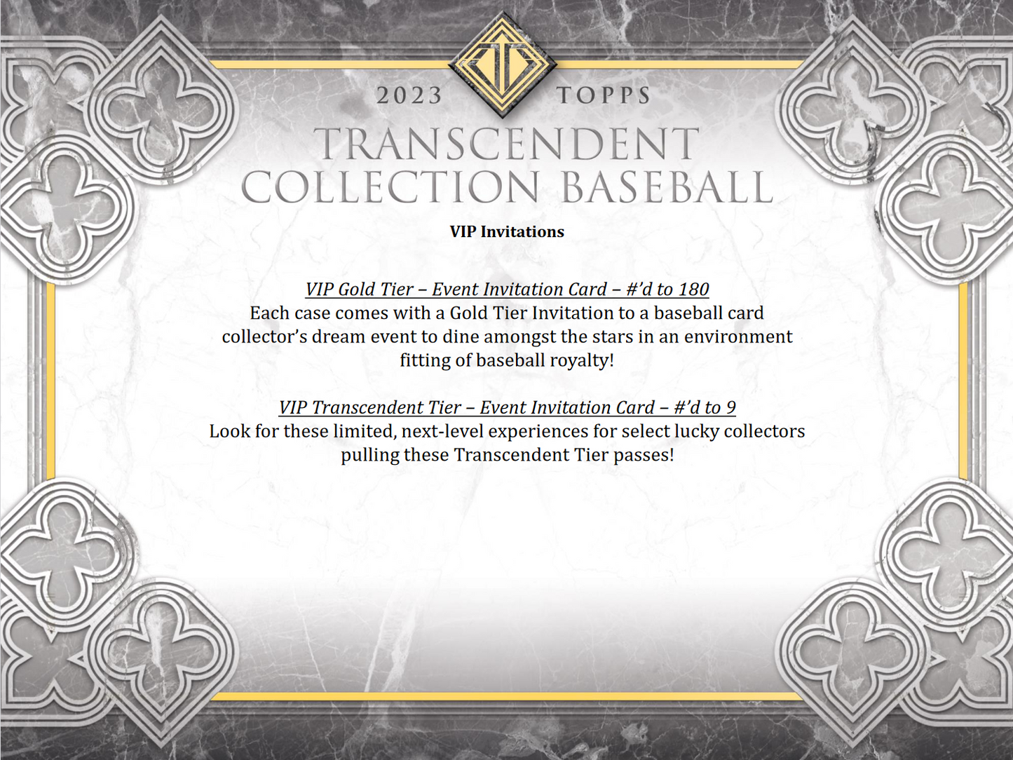 2023 Topps Transcendent Collection Baseball Case [Contact Us To Order]