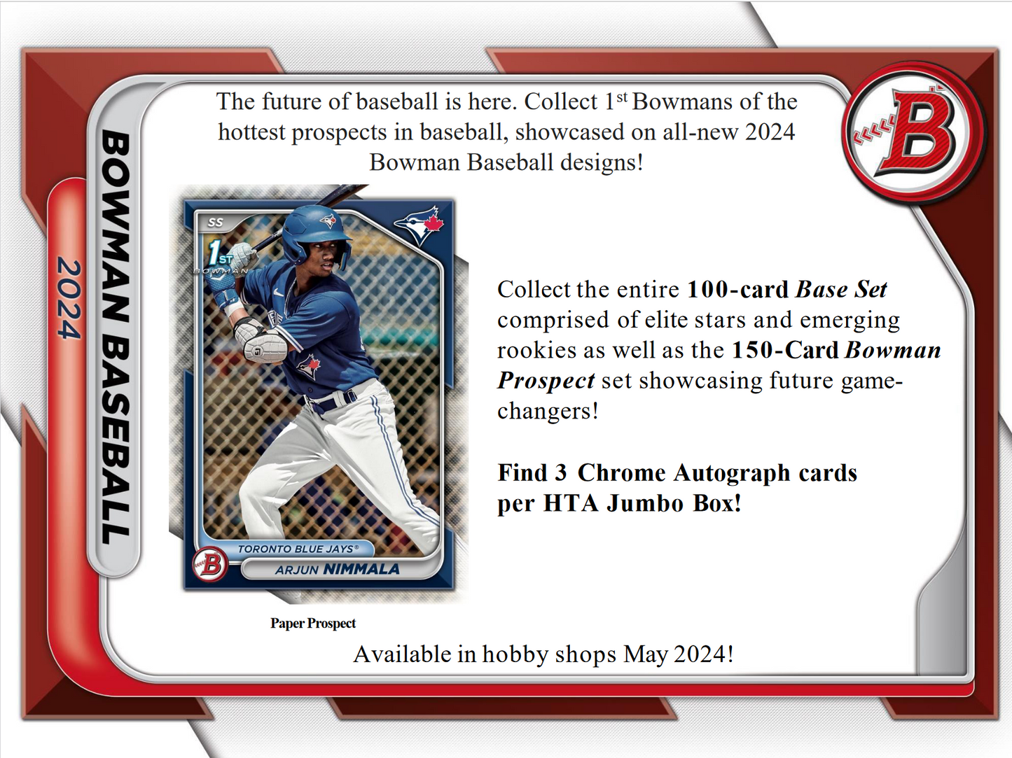 2024 Bowman Baseball Jumbo Box