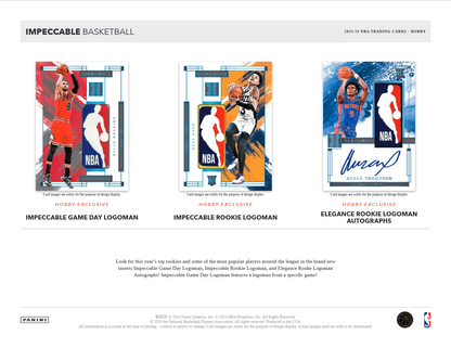 2023-24 Panini Impeccable Basketball Hobby Box