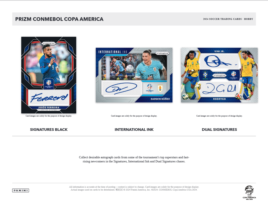 2023-24 Panini Prizm COPA America Soccer Hobby 12 Box Case