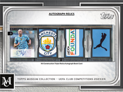 2023-24 Topps UEFA Club Competitions Museum Collection Soccer Hobby 12 Box Case