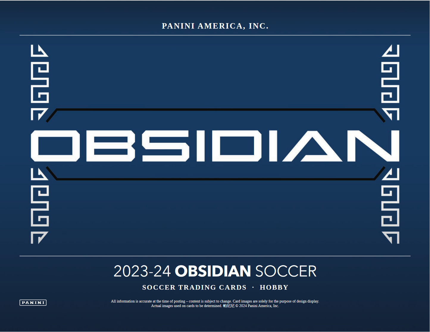 2023-24 Panini Obsidian Soccer Hobby 12 Box Case