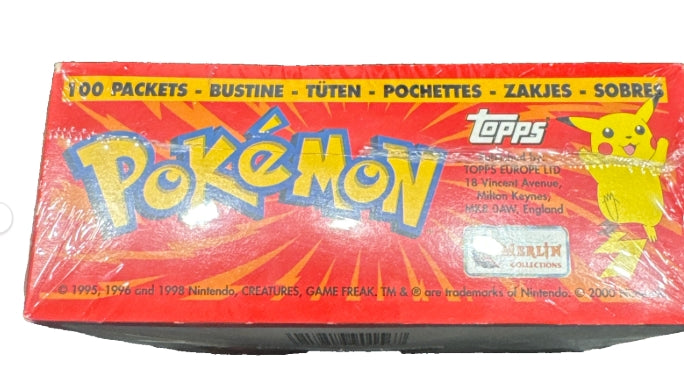 1999 Pokémon Topps Merlin Sticker Box