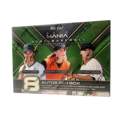 2023 Wild Card Auto Mania Rookie & Prospect Edition Baseball Hobby 12 Box Case