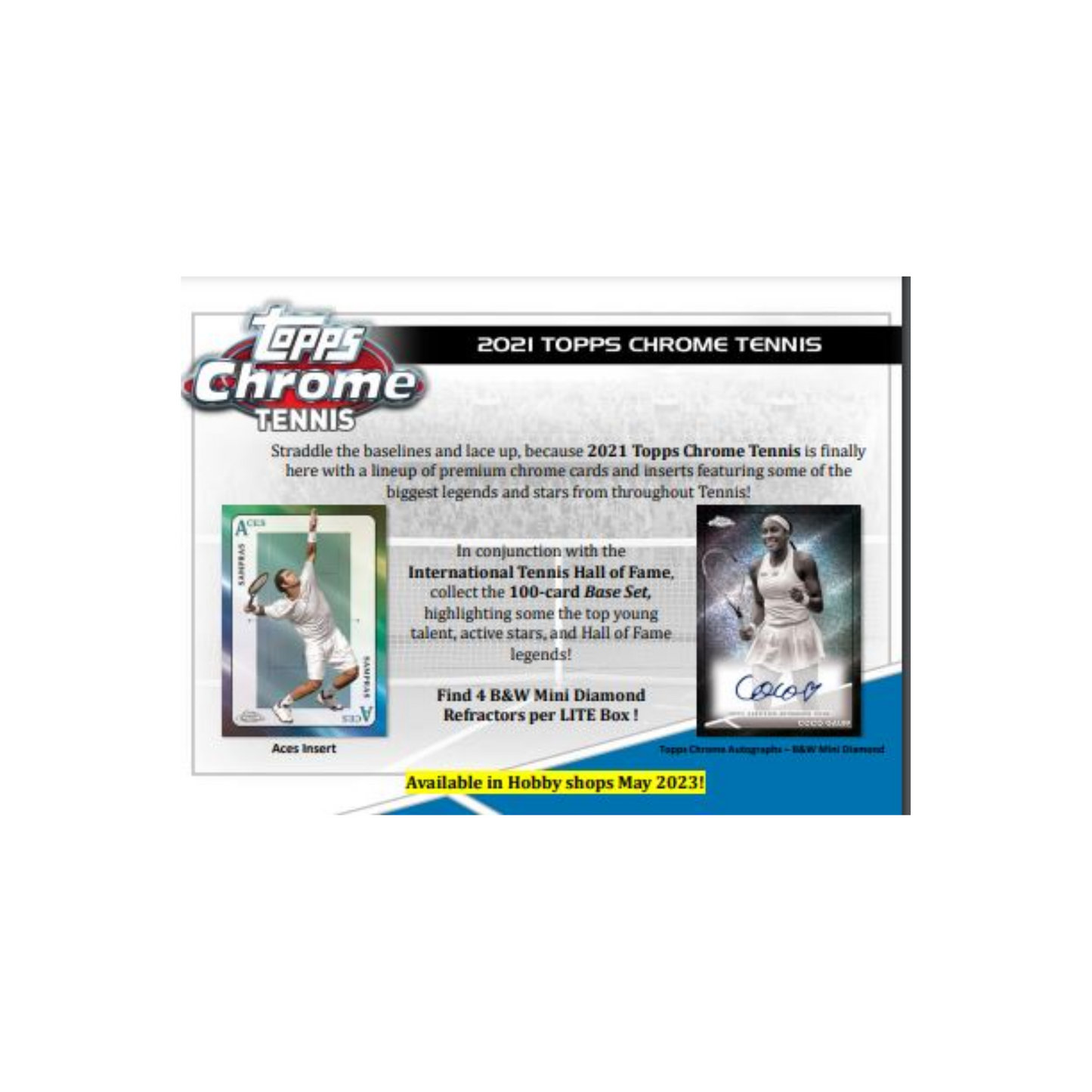 2021 Topps Chrome Tennis Hobby Case