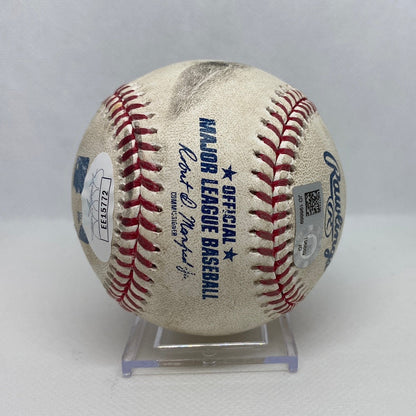 Pete Alonso Autographed MLB Game Used Double Career Hit 4 double 2 RBI 2 03/31/19