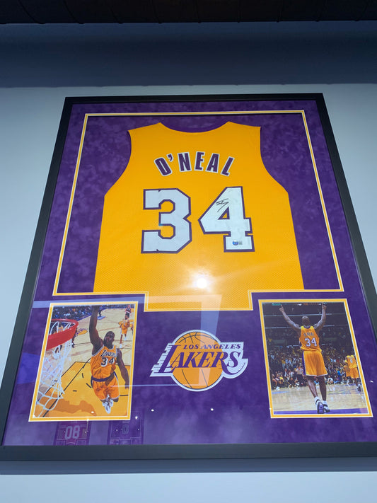 Shaquille O'Neal Framed Autographed Jersey
