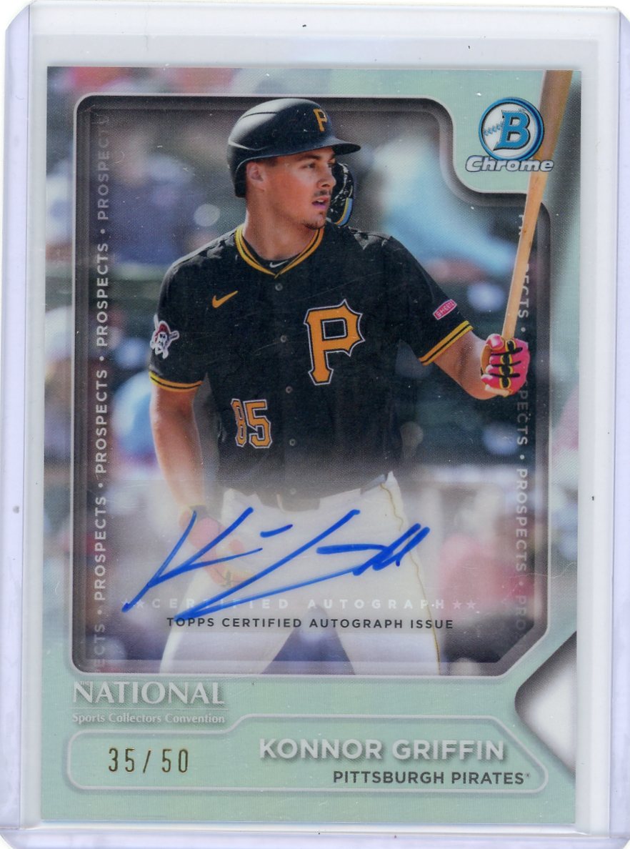 Konnor Griffin 2025 Bowman Chrome NSCC autograph #'d 35/50