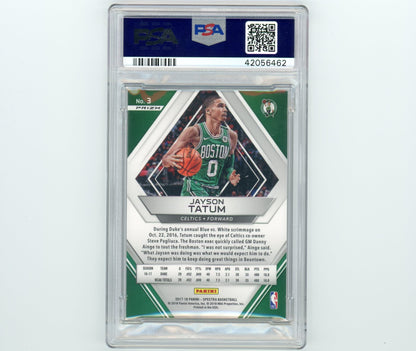Jayson Tatum 2017 Panini Spectra Wave Rookie /9 PSA 9