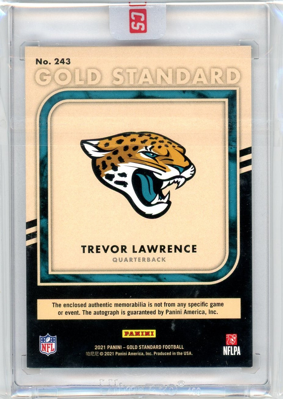 Trevor Lawrence 2021 Panini Gold Standard Dual Patch Rookie Auto /18